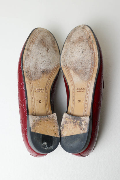 Gucci Jordaan Loafers Burgundy