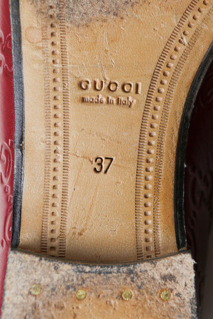 Gucci Jordaan Loafers Burgundy
