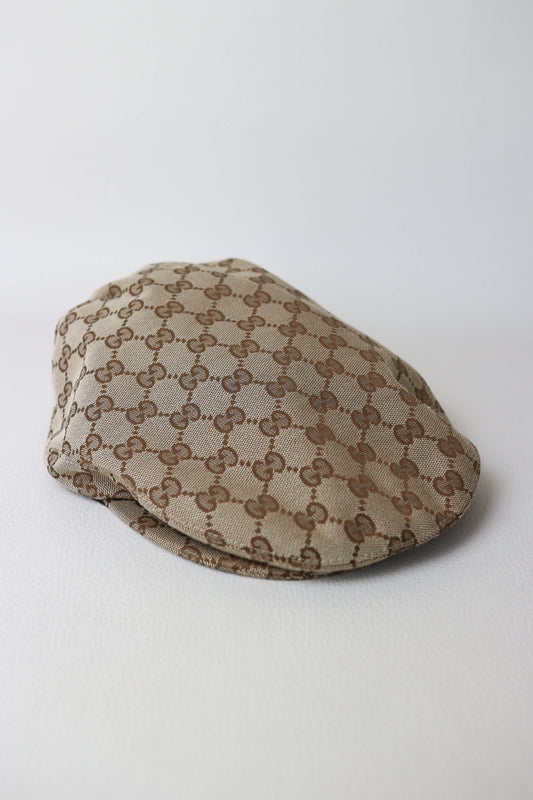 Gucci Monogram Canvas Flat Cap