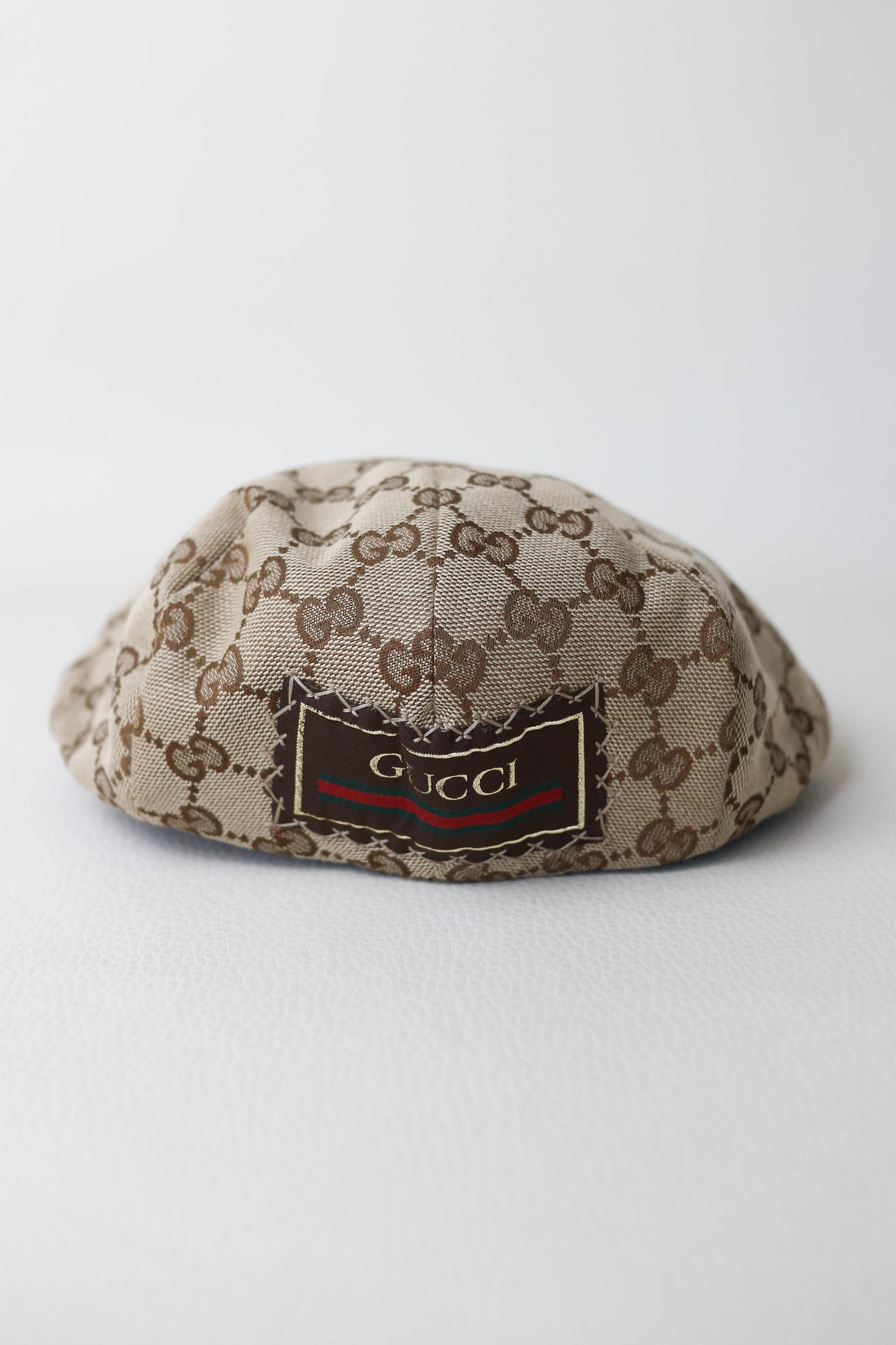 Gucci Monogram Canvas Flat Cap