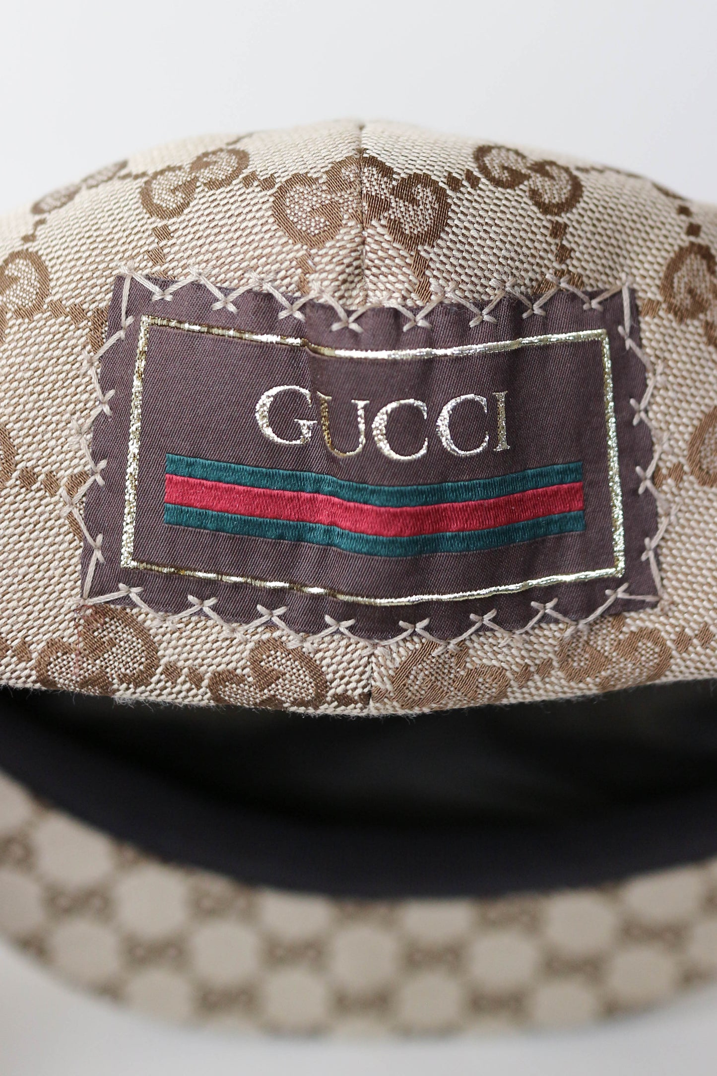 Gucci Monogram Canvas Flat Cap