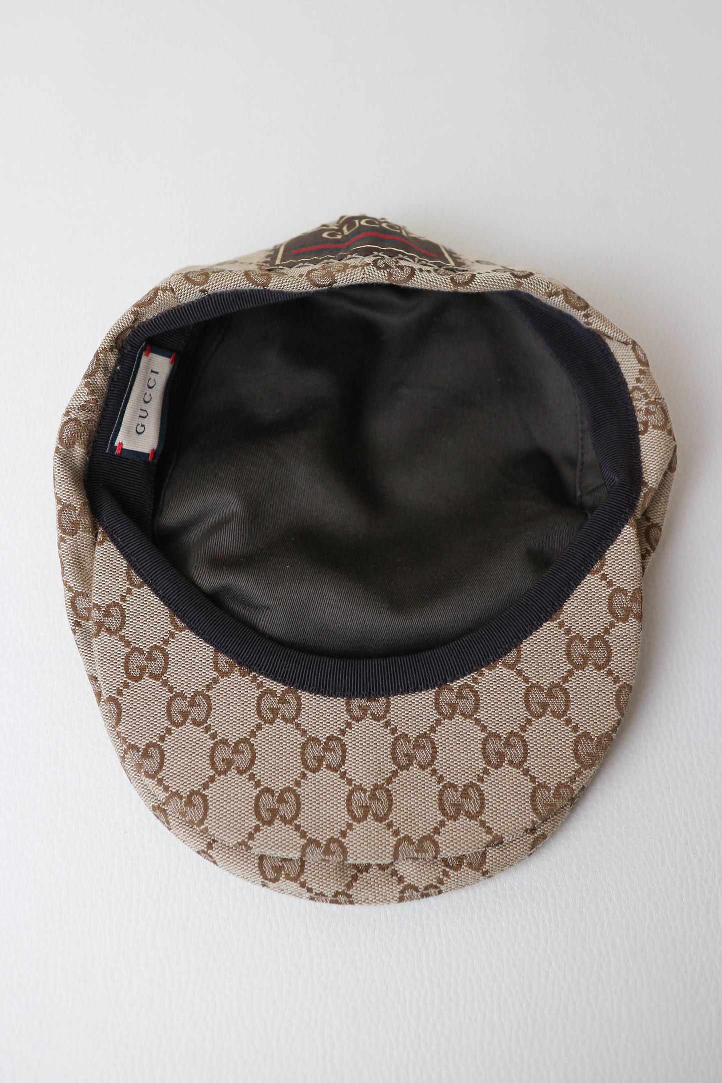 Gucci Monogram Canvas Flat Cap