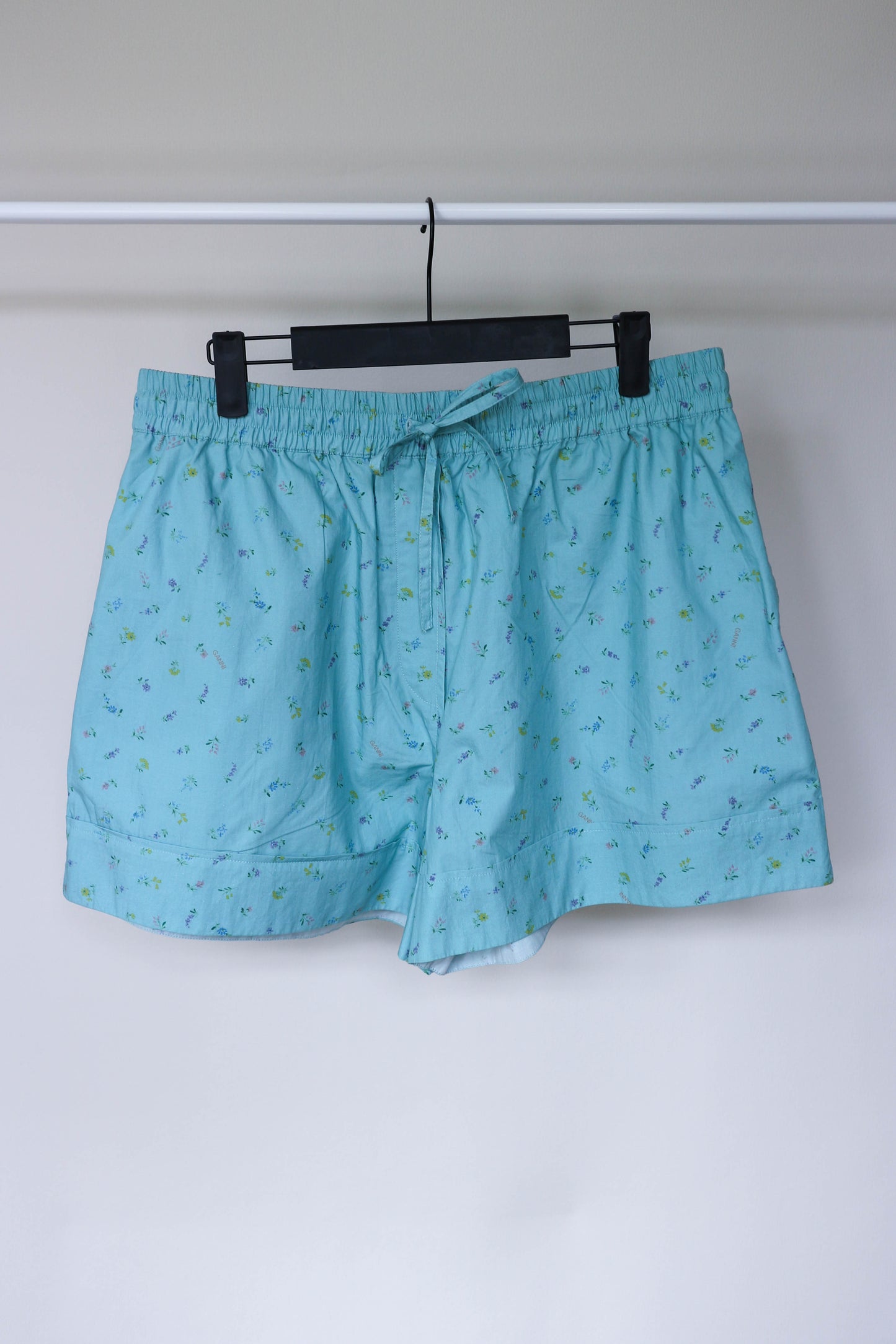 GANNI Floral Shorts Green