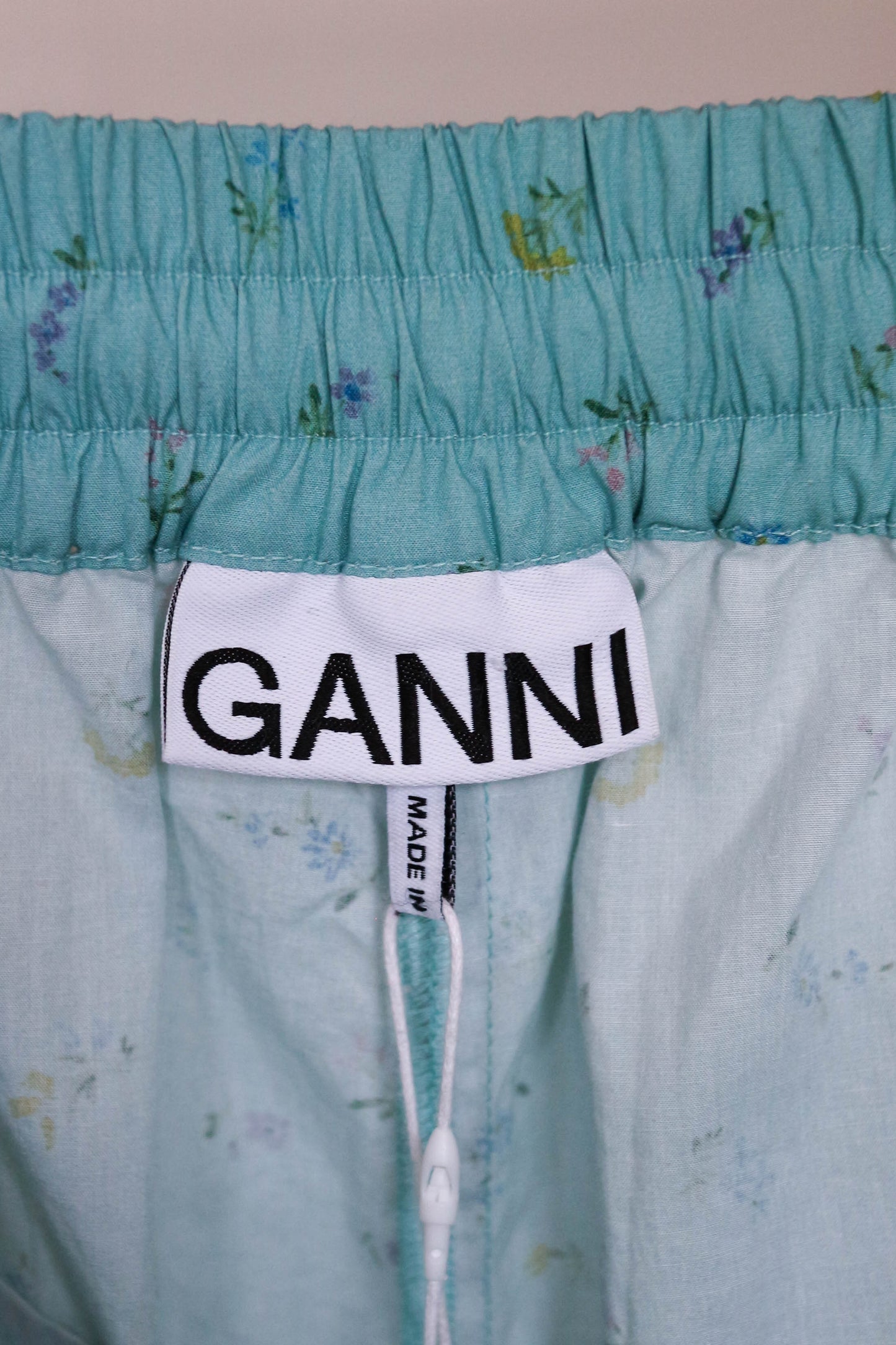 GANNI Floral Shorts Green