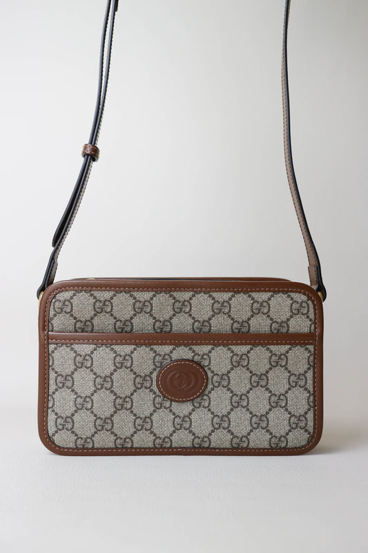 Gucci Camera Monogram Canvas Bag