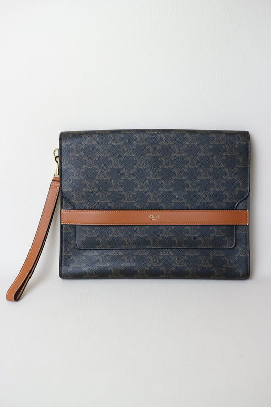 CELINE Triomphe Clutch Bag