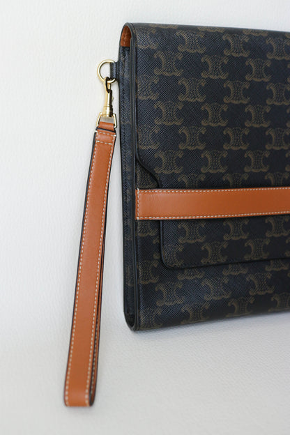 CELINE Triomphe Clutch Bag
