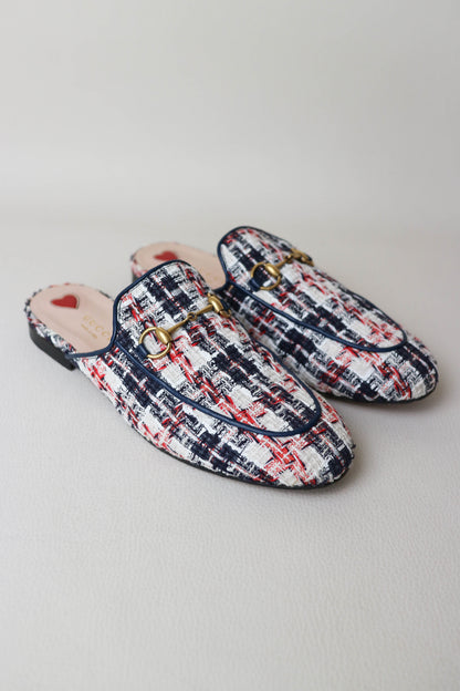 Gucci Princetown Tweed Loafers