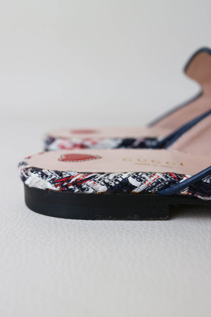 Gucci Princetown Tweed Loafers