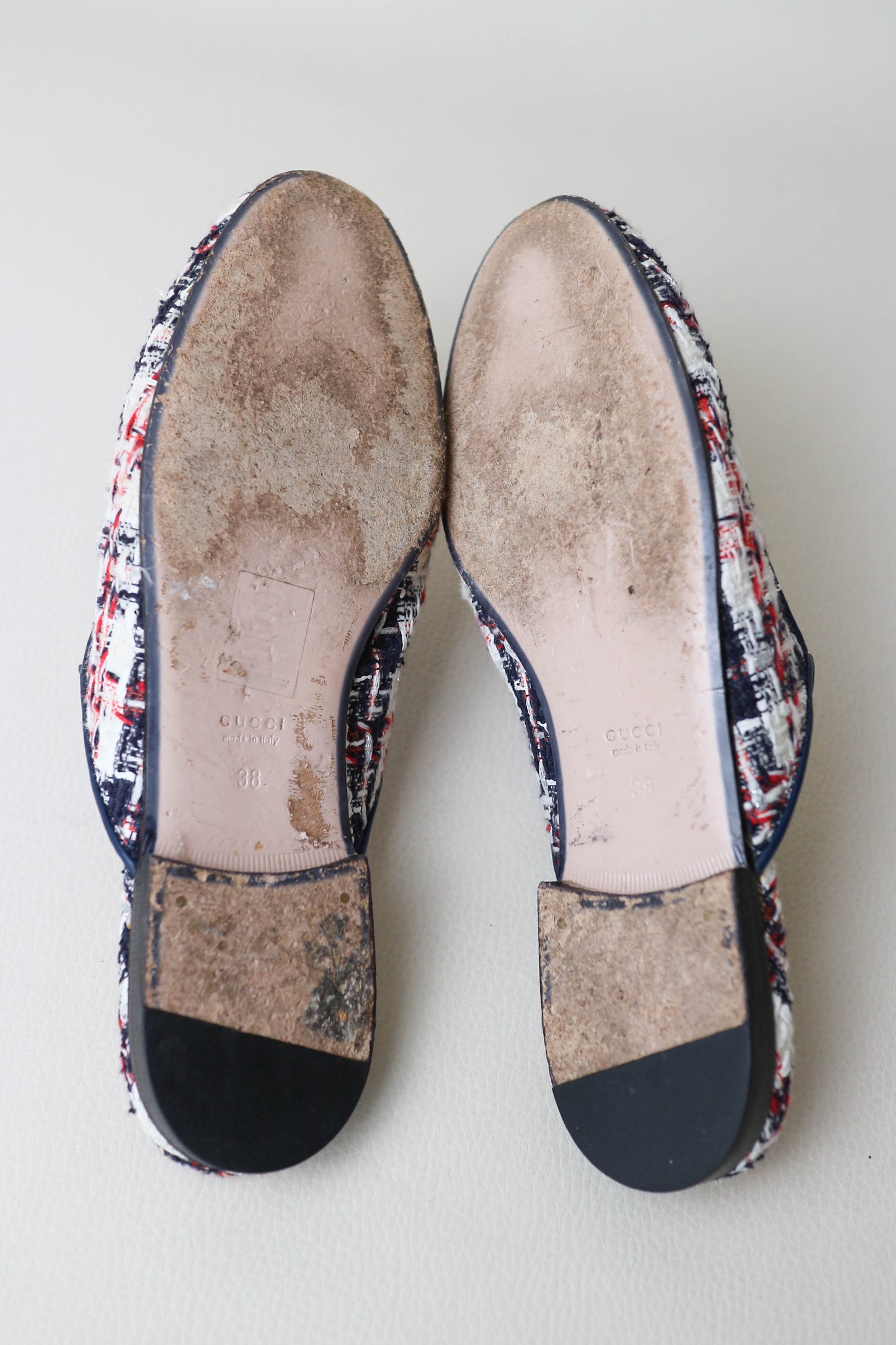 Gucci Princetown Tweed Loafers