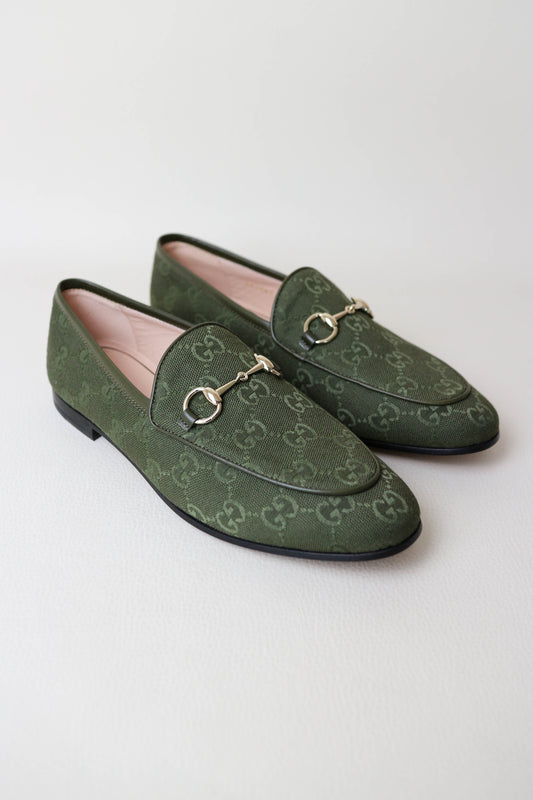 Gucci Jordaan Loafers Green
