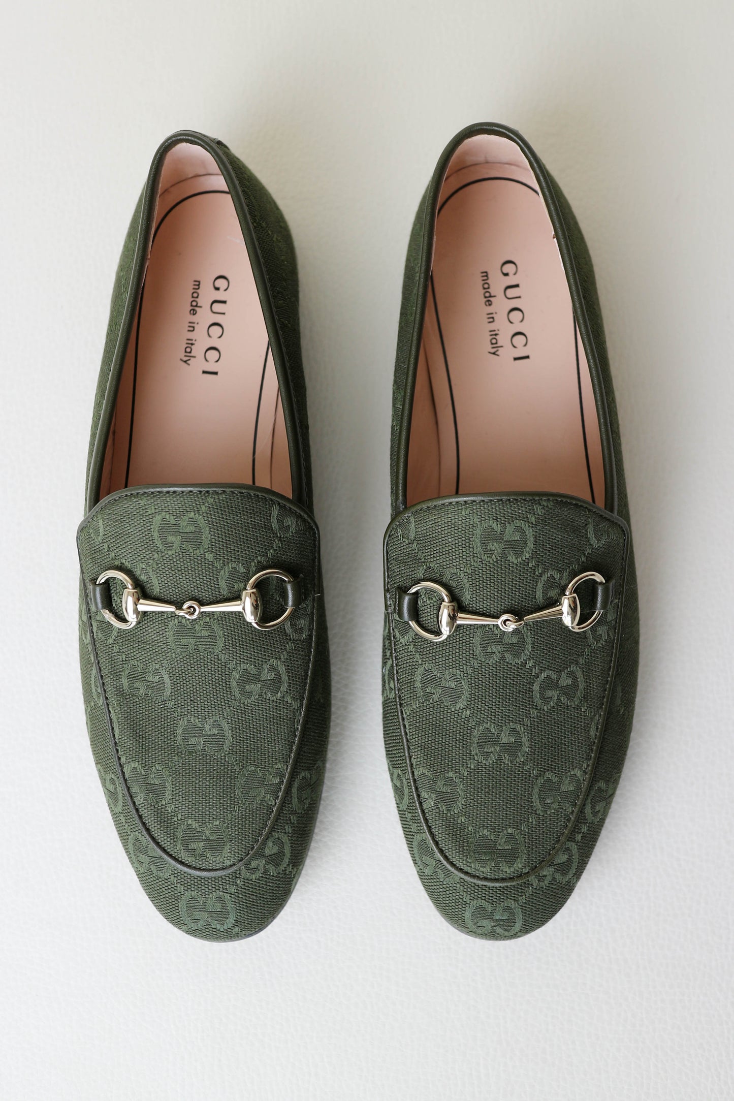 Gucci Jordaan Loafers Green