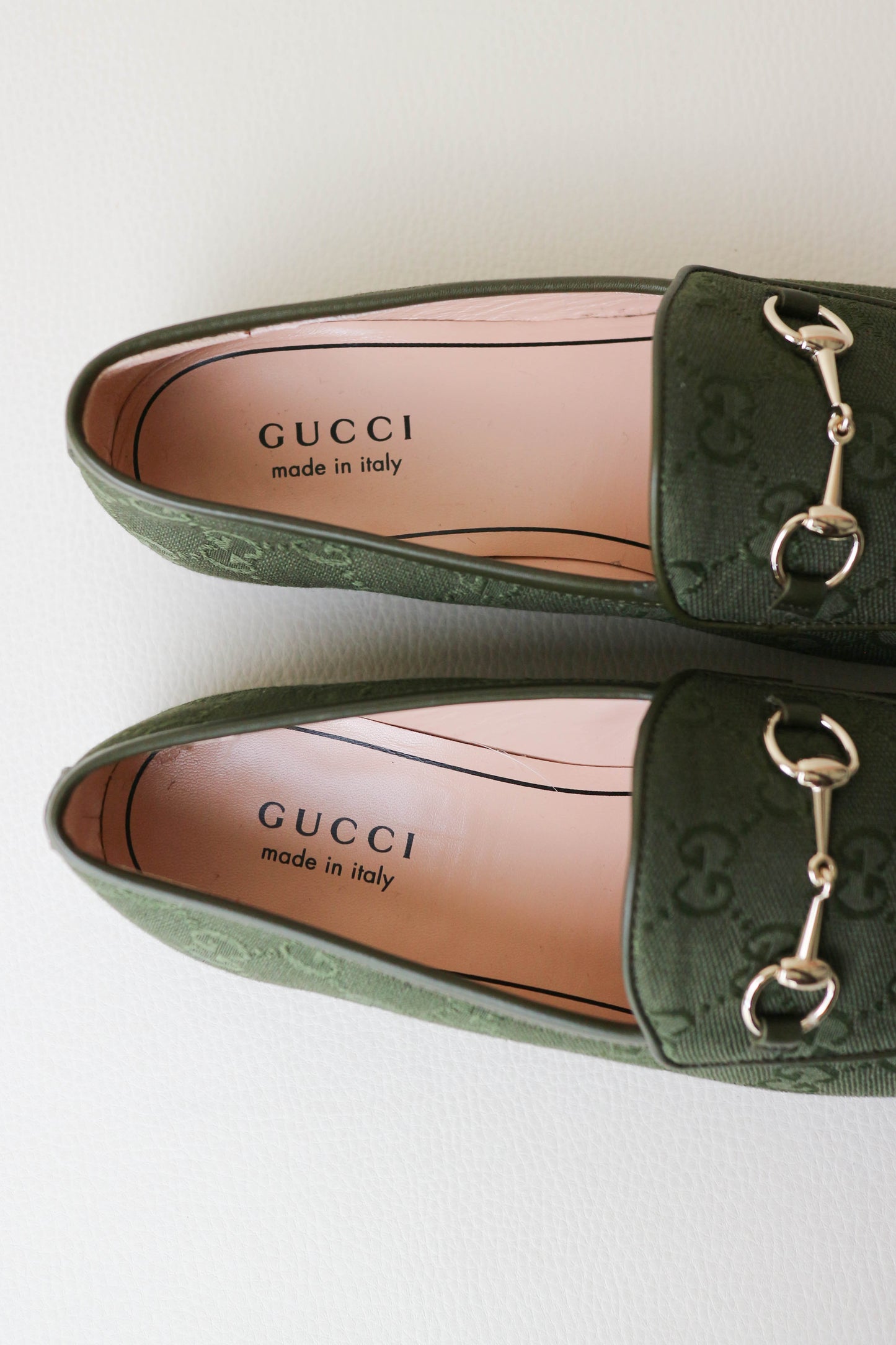 Gucci Jordaan Loafers Green