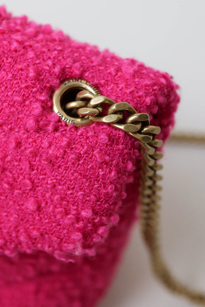 Saint Laurent Loulou Puffer Boucle Bag Pink