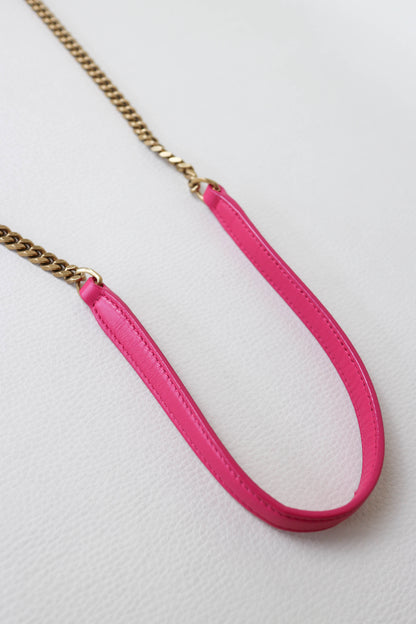 Saint Laurent Loulou Puffer Boucle Bag Pink