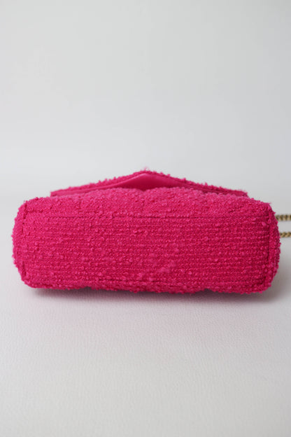 Saint Laurent Loulou Puffer Boucle Bag Pink