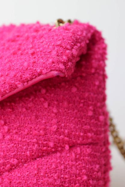 Saint Laurent Loulou Puffer Boucle Bag Pink