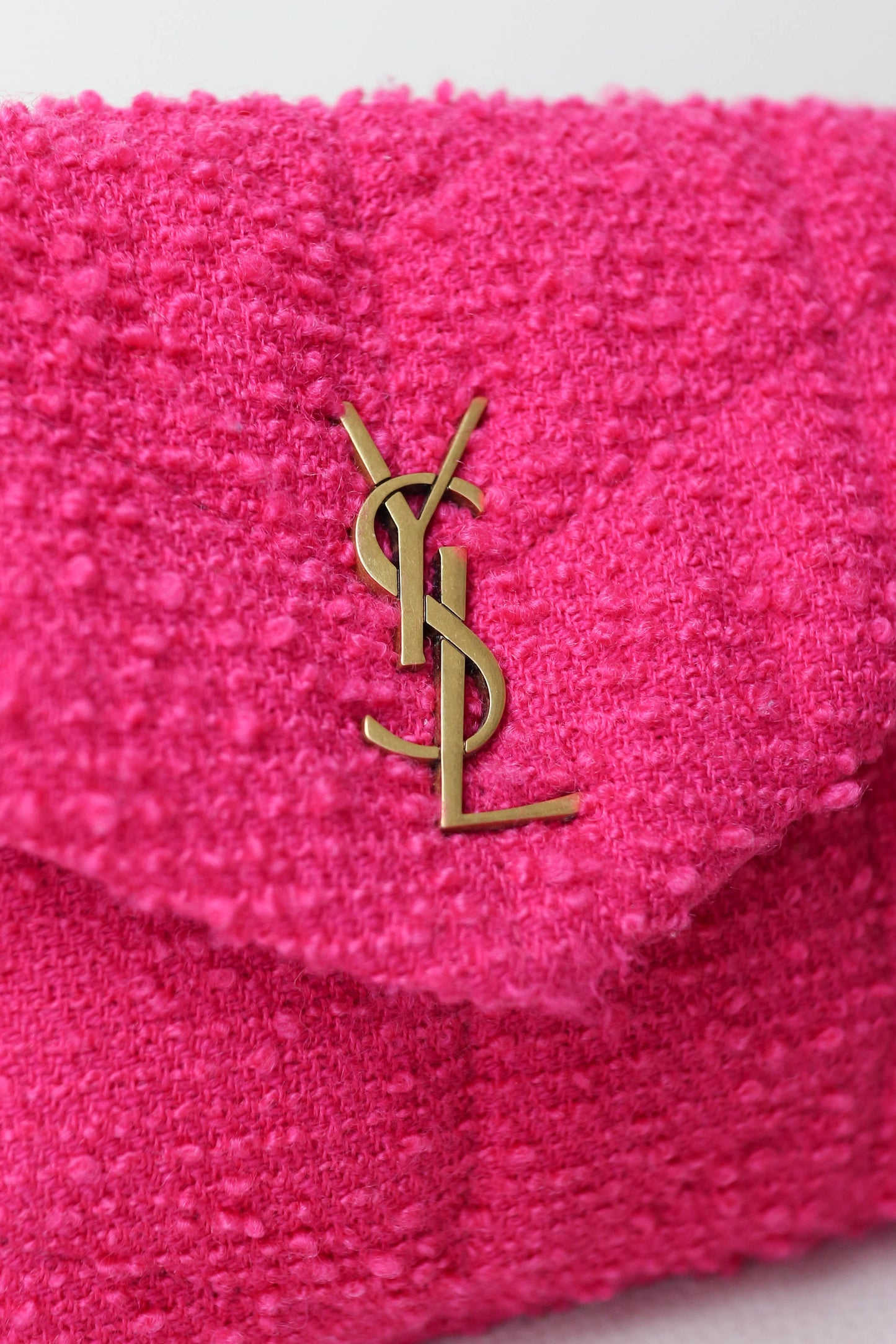 Saint Laurent Loulou Puffer Boucle Bag Pink
