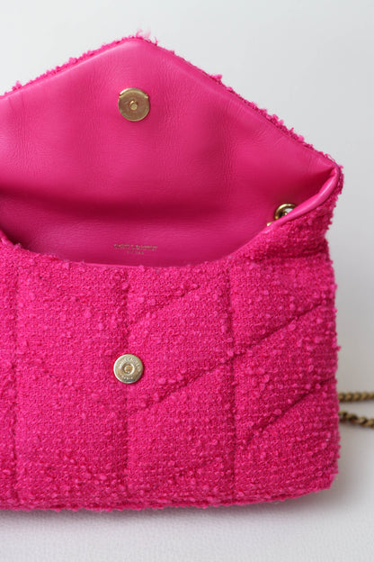 Saint Laurent Loulou Puffer Boucle Bag Pink