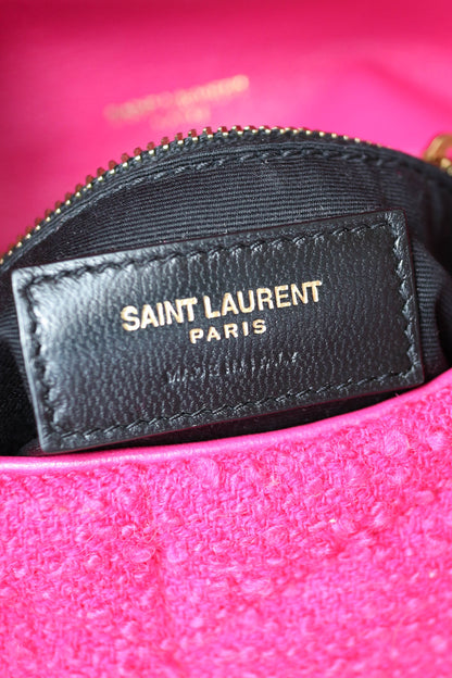 Saint Laurent Loulou Puffer Boucle Bag Pink