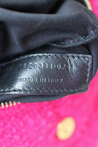 Saint Laurent Loulou Puffer Boucle Bag Pink