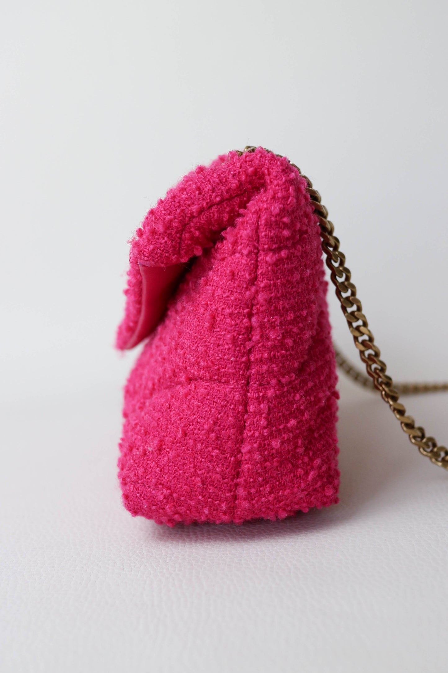 Saint Laurent Loulou Puffer Boucle Bag Pink