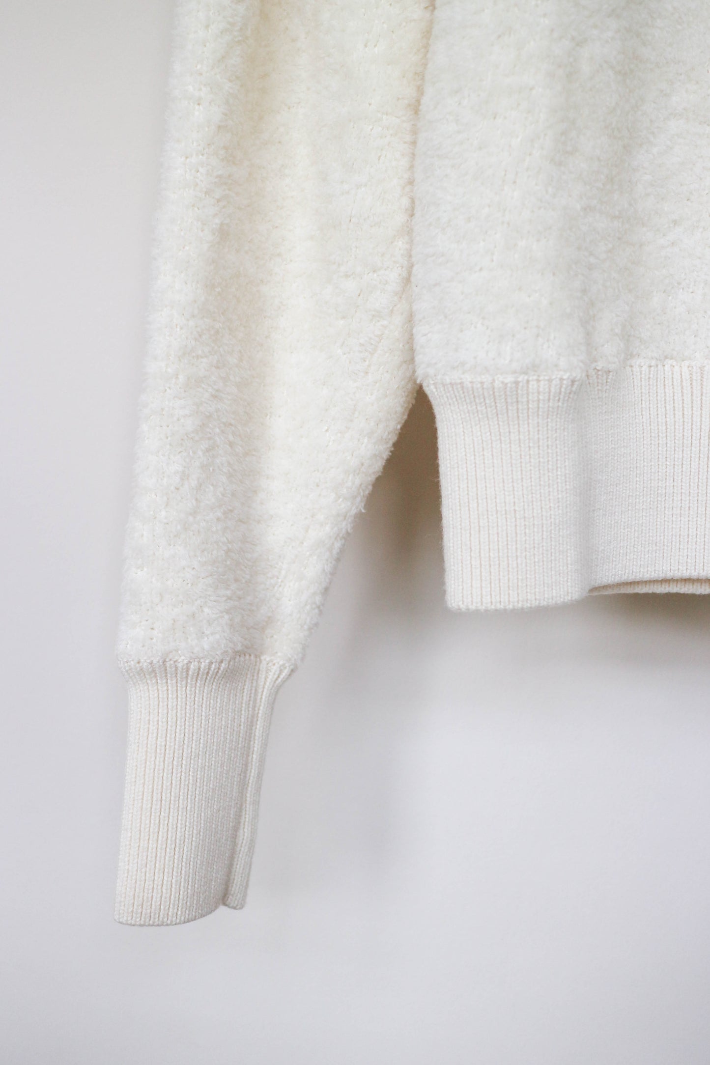 Nanushka Soft Fleece Jumper Cream