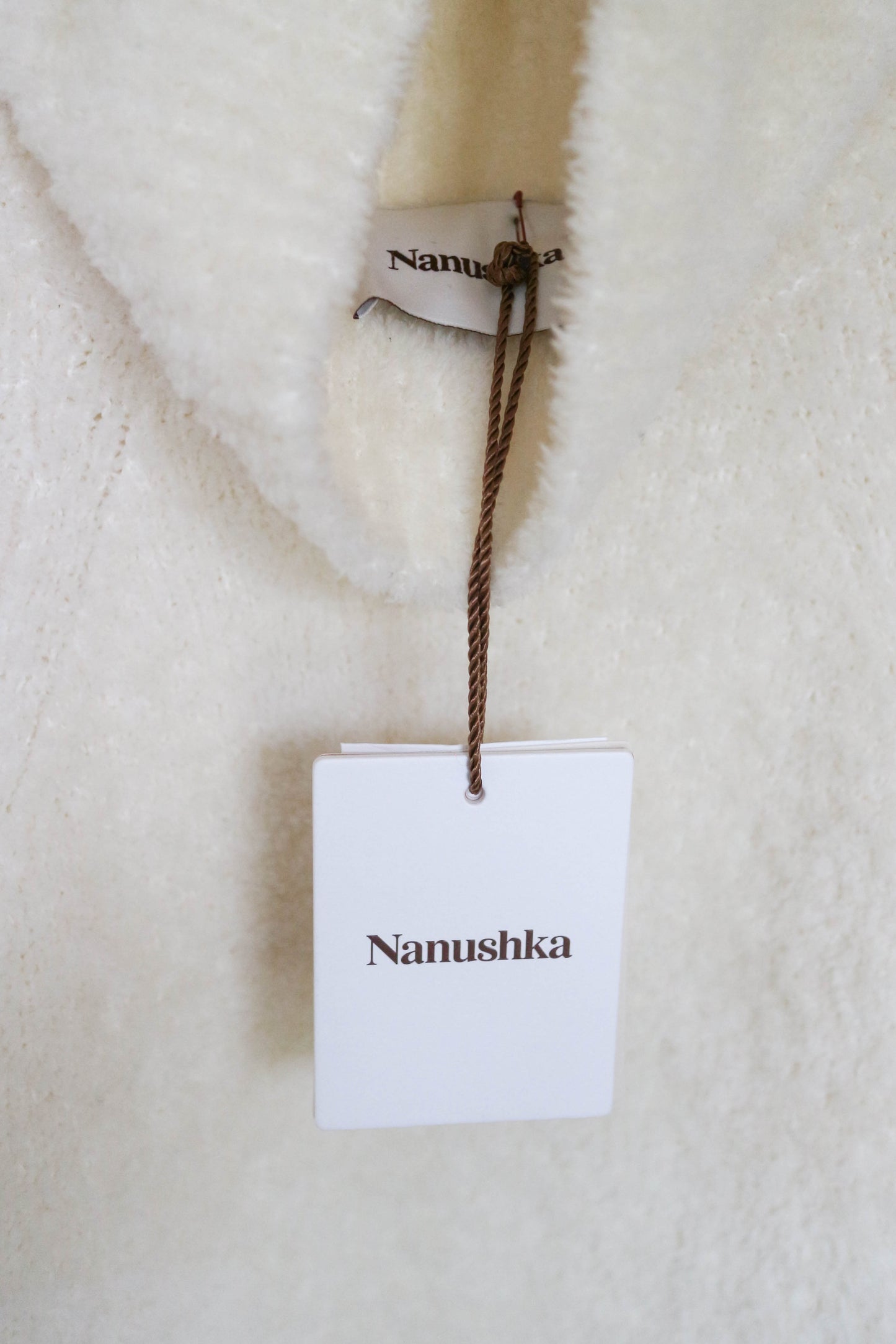 Nanushka Soft Fleece Jumper Cream