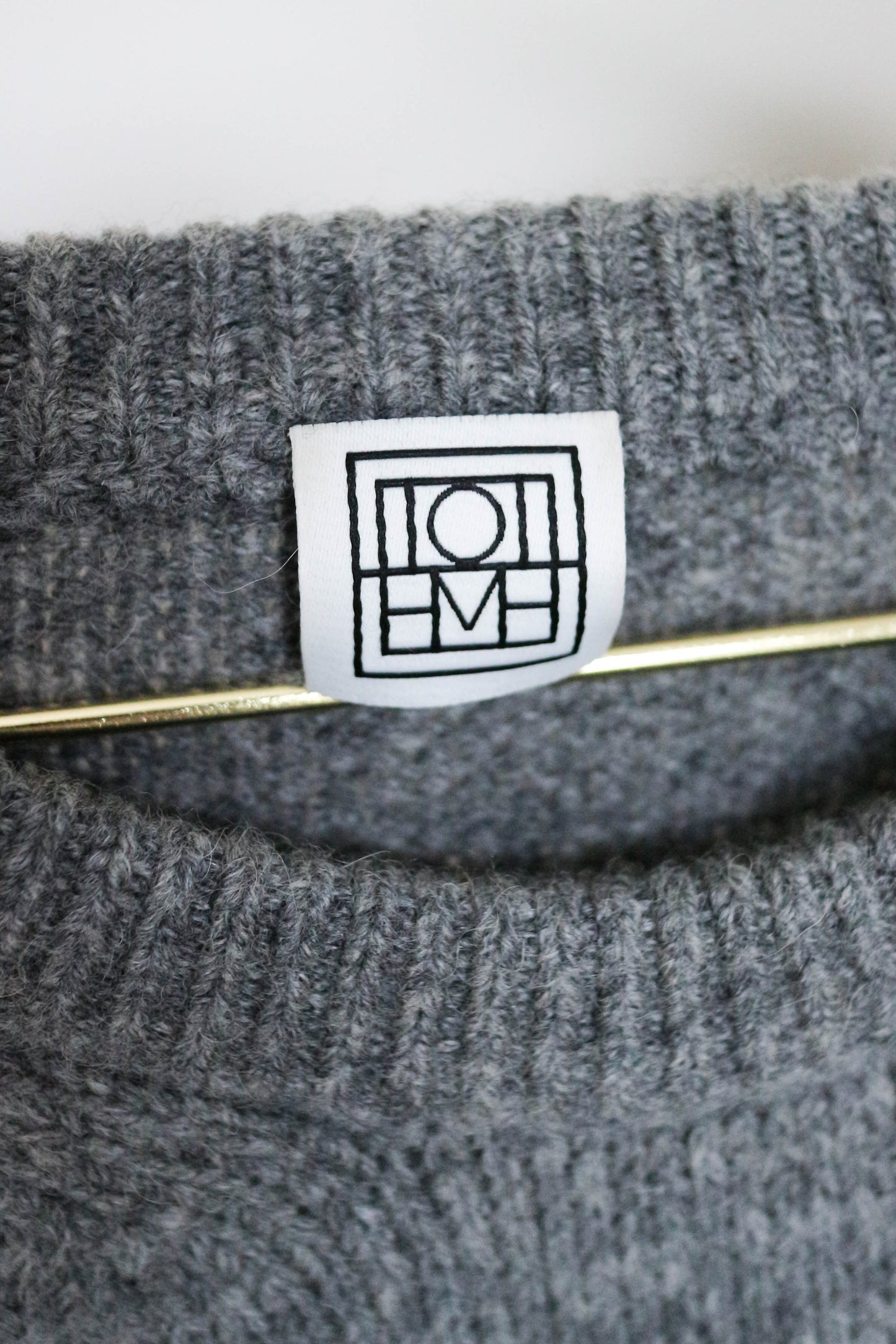 TOTEME Oversized Signature Knit Jumper Grey