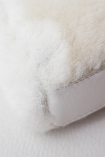 Fendi Micro Peekaboo Shearling Bag White