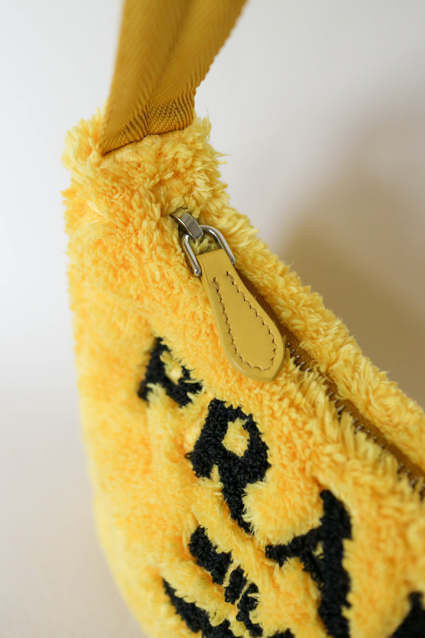 Prada Terry Cloth Top Handle Bag Yellow