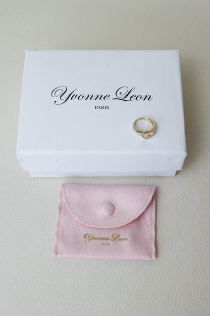 Yvonne Léon Mini Coeur Heart Pinky Ring Gold