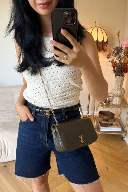 Saint Laurent Jamie 4.3 Mini Shoulder Bag Khaki