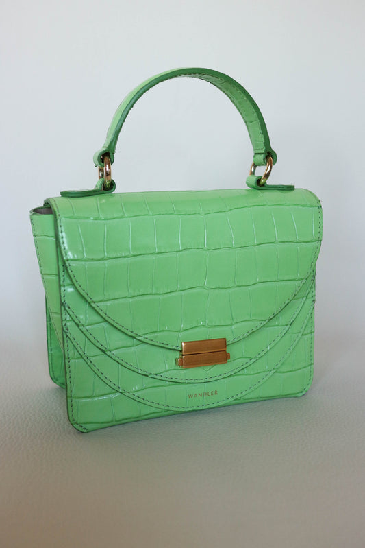 Wandler Luna Croco Bag Green