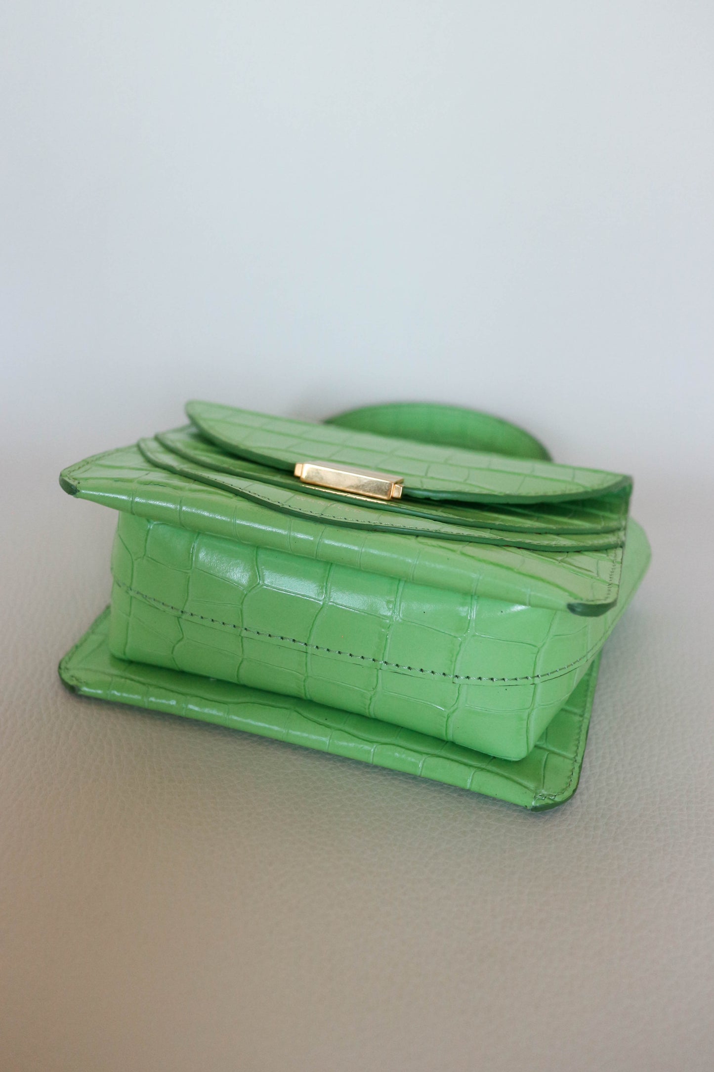 Wandler Luna Croco Bag Green