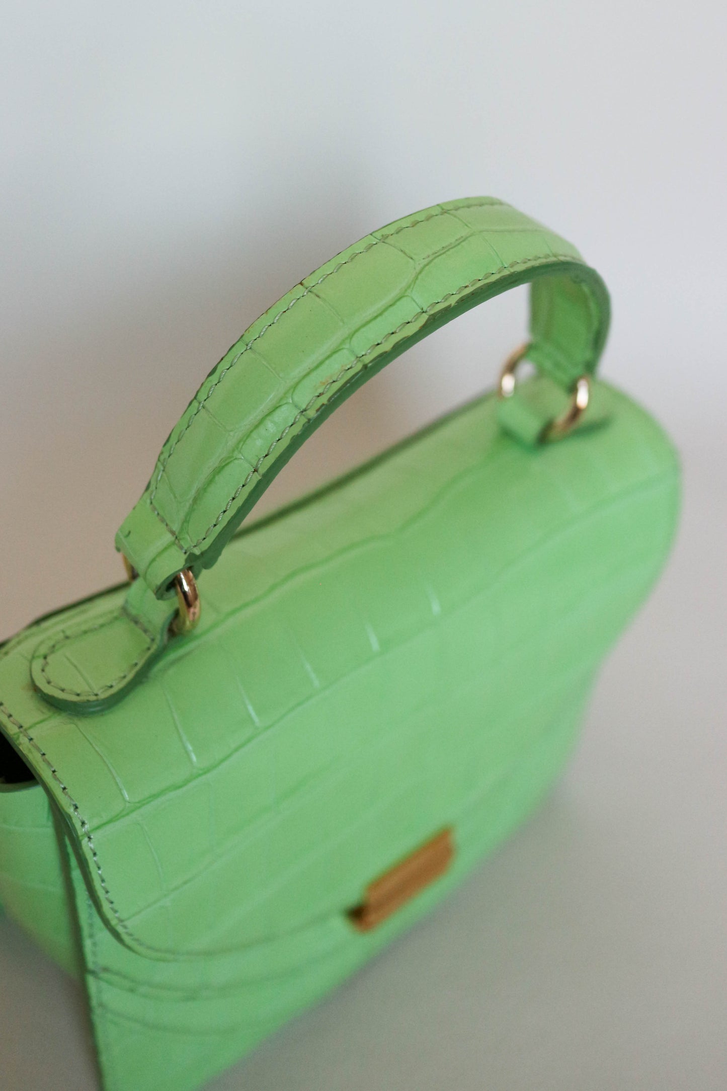 Wandler Luna Croco Bag Green