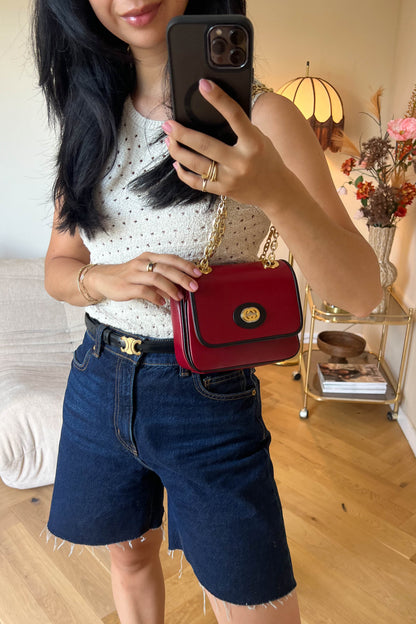 Gucci Marina Chain Shoulder Bag Red