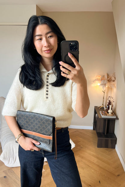 CELINE Triomphe Clutch Bag