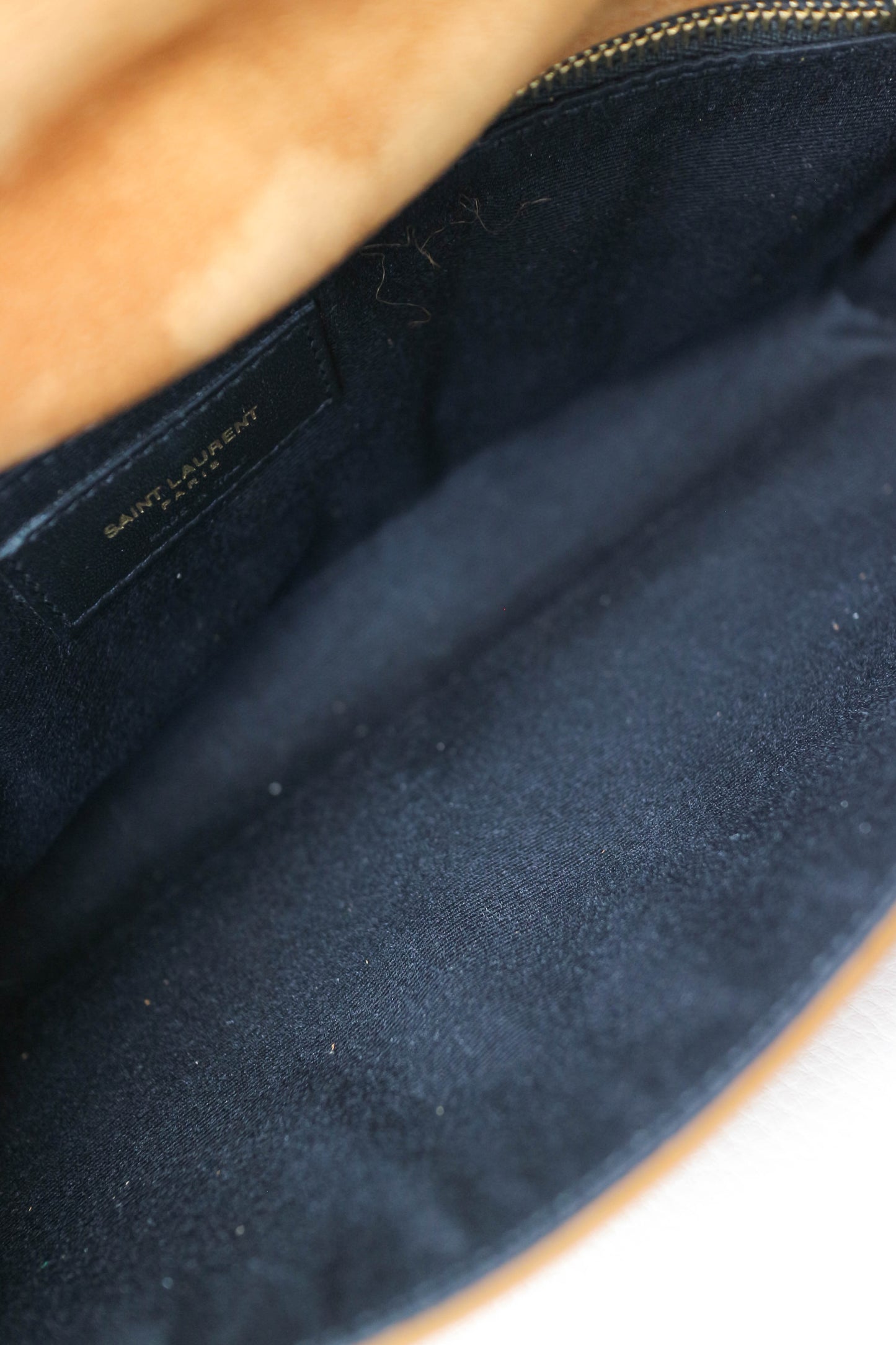 Saint Laurent Kate Logo Studs Bag Suede