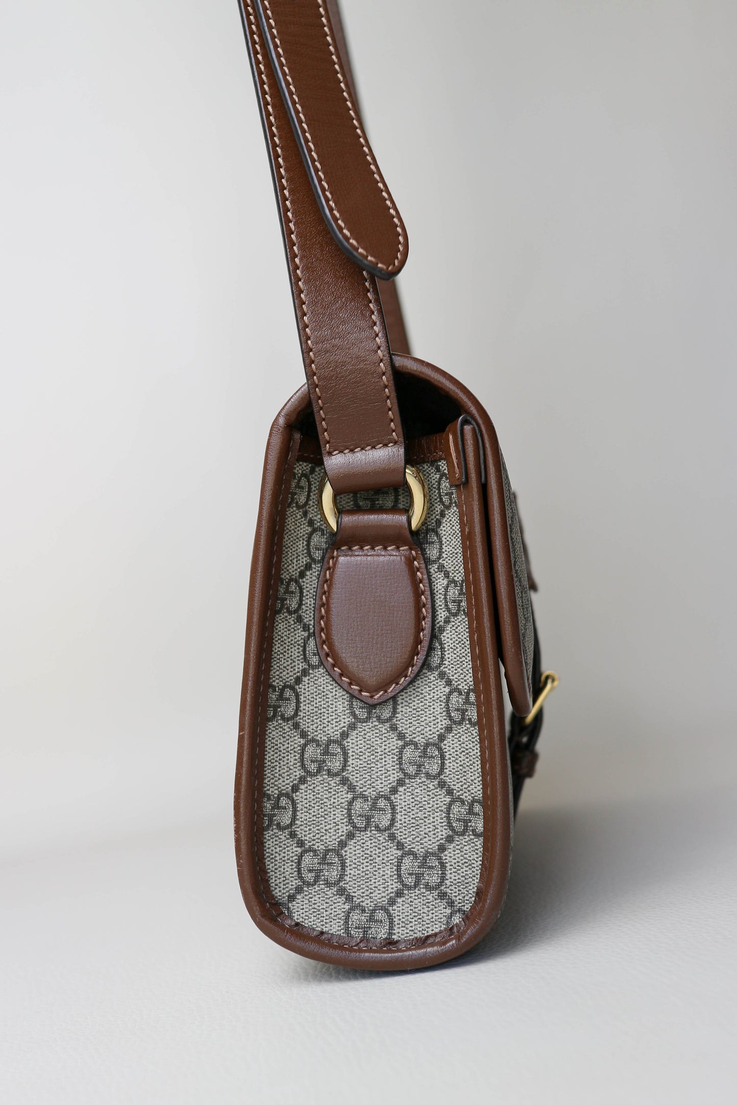 Gucci Monogram Canvas Crossbody Bag
