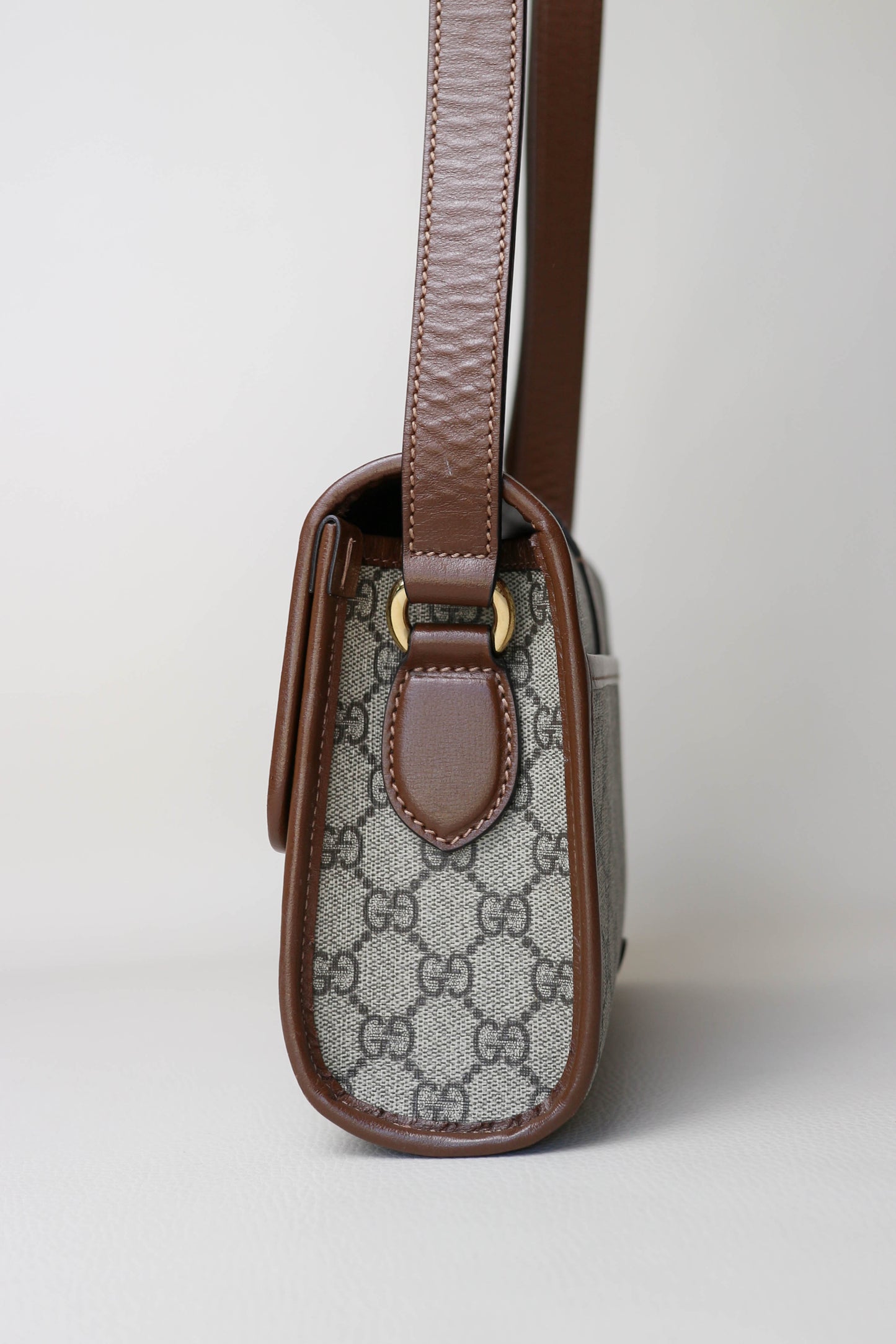 Gucci Monogram Canvas Crossbody Bag