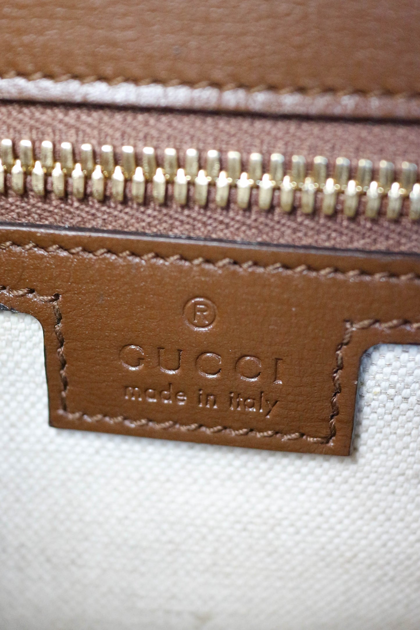 Gucci Monogram Canvas Crossbody Bag
