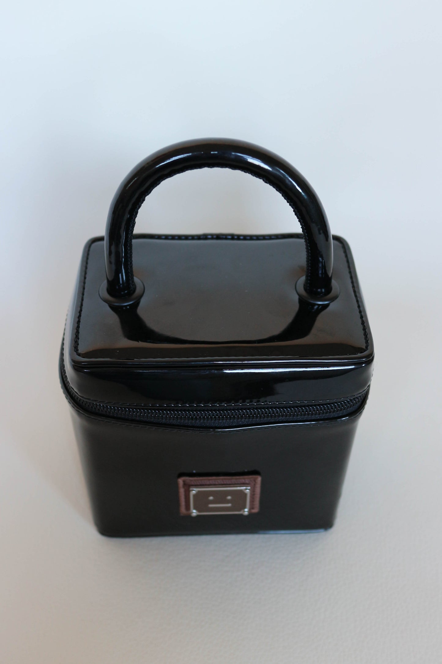 Acne Studios Patent Leather Vanity Bag Black