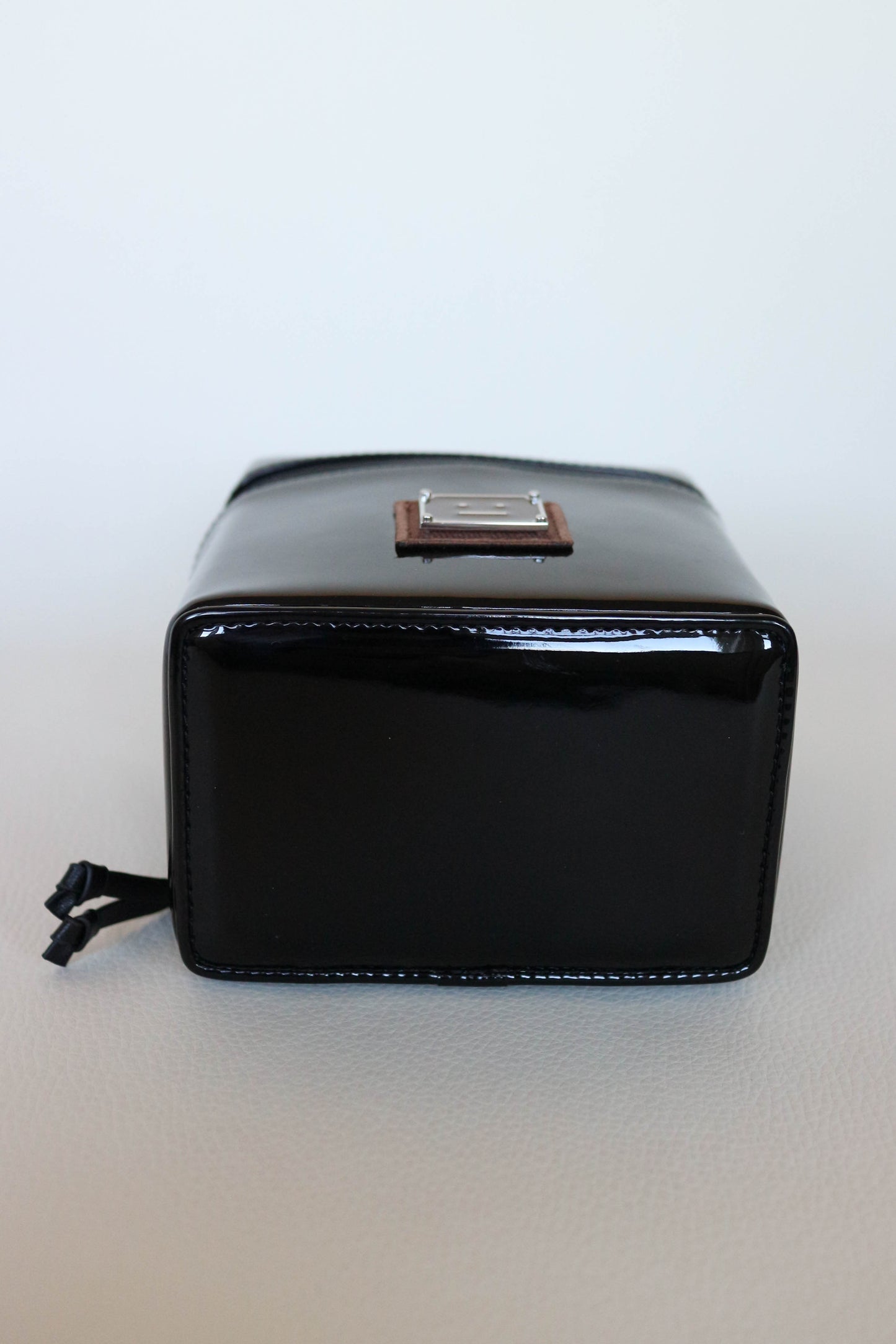 Acne Studios Patent Leather Vanity Bag Black