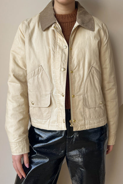 J.Crew Coated Barn Jacket Beige