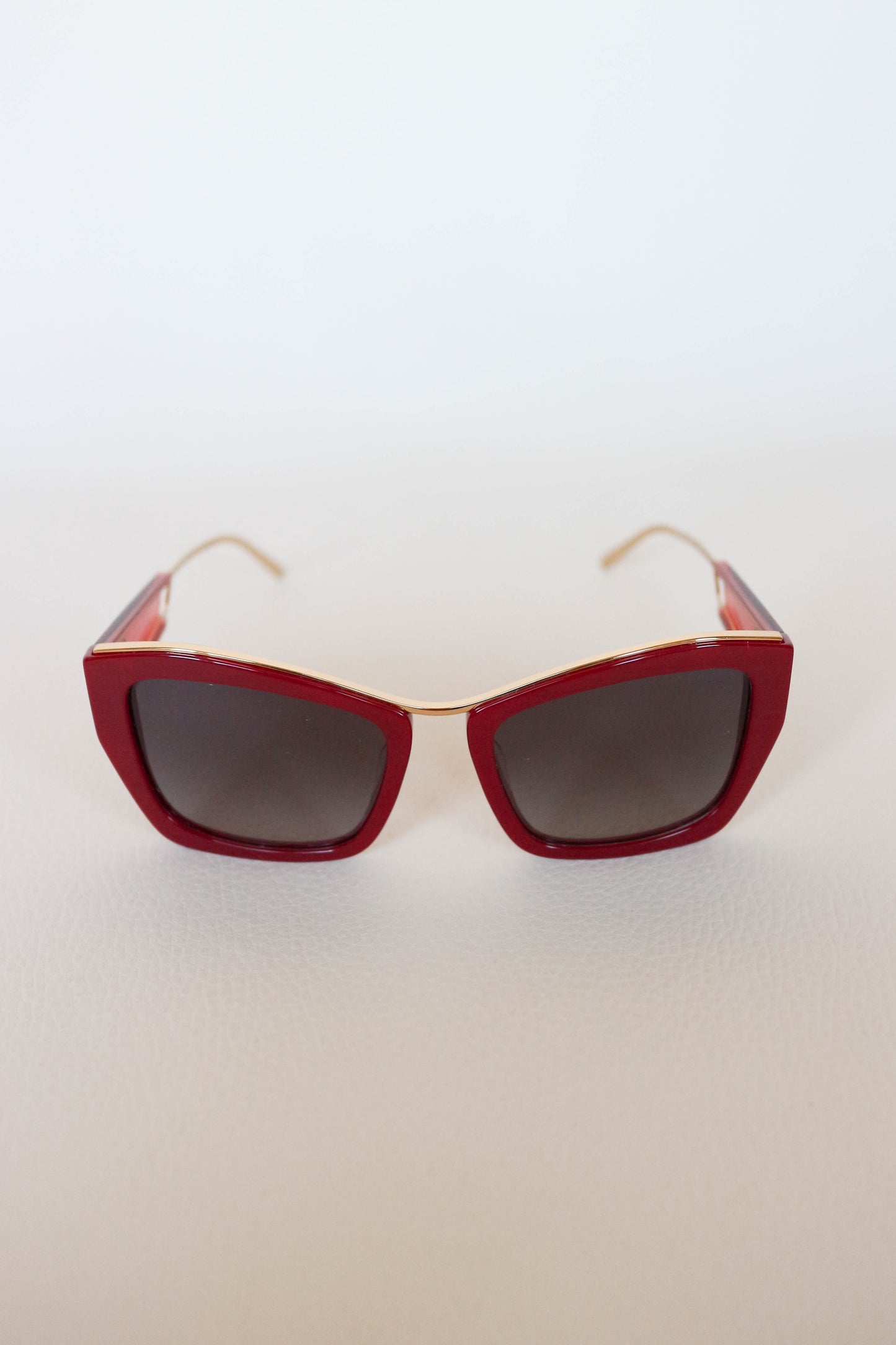 Miu Miu Cat Eye Sunglasses Red