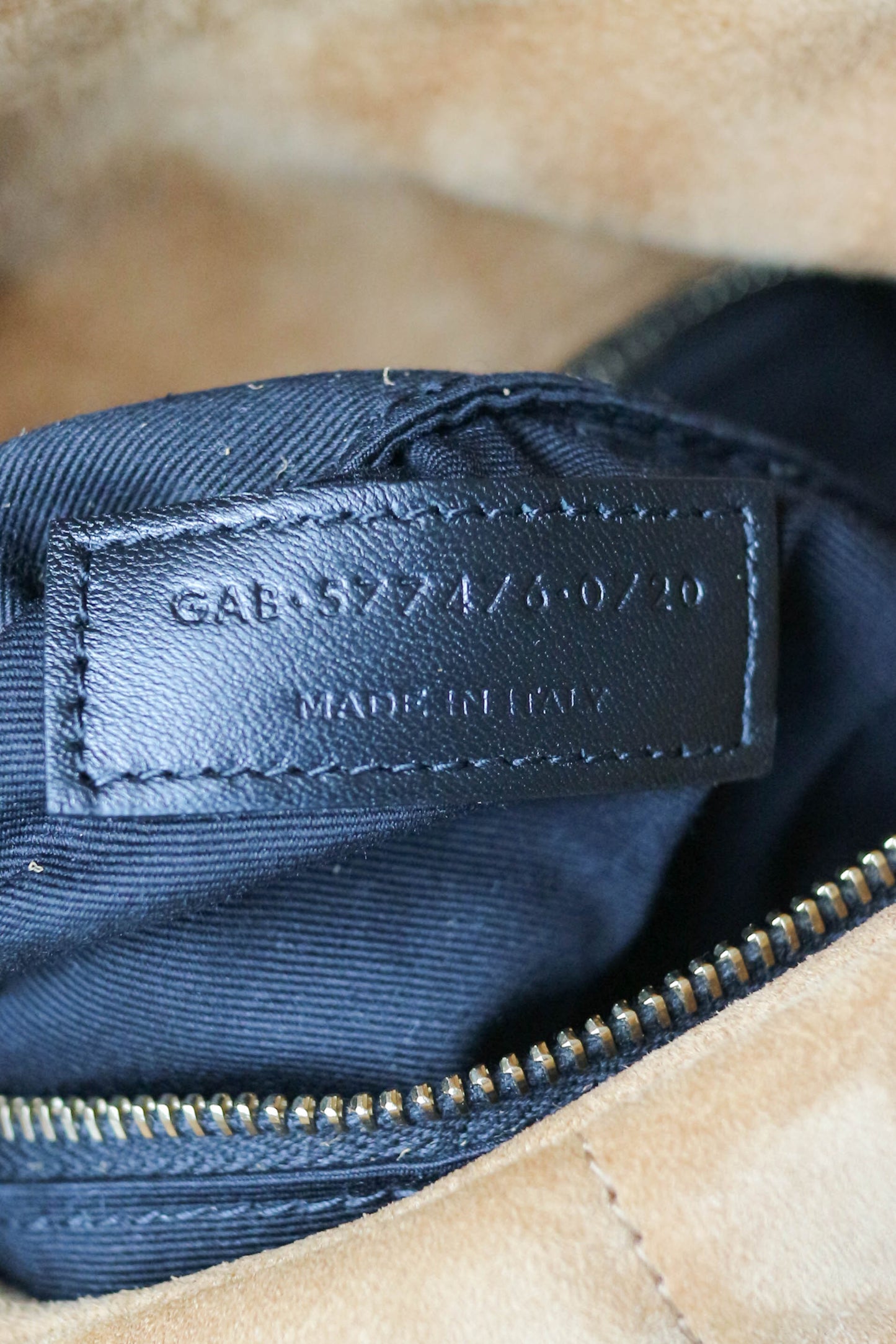 Saint Laurent Loulou Puffer Bag Suede Brown Small