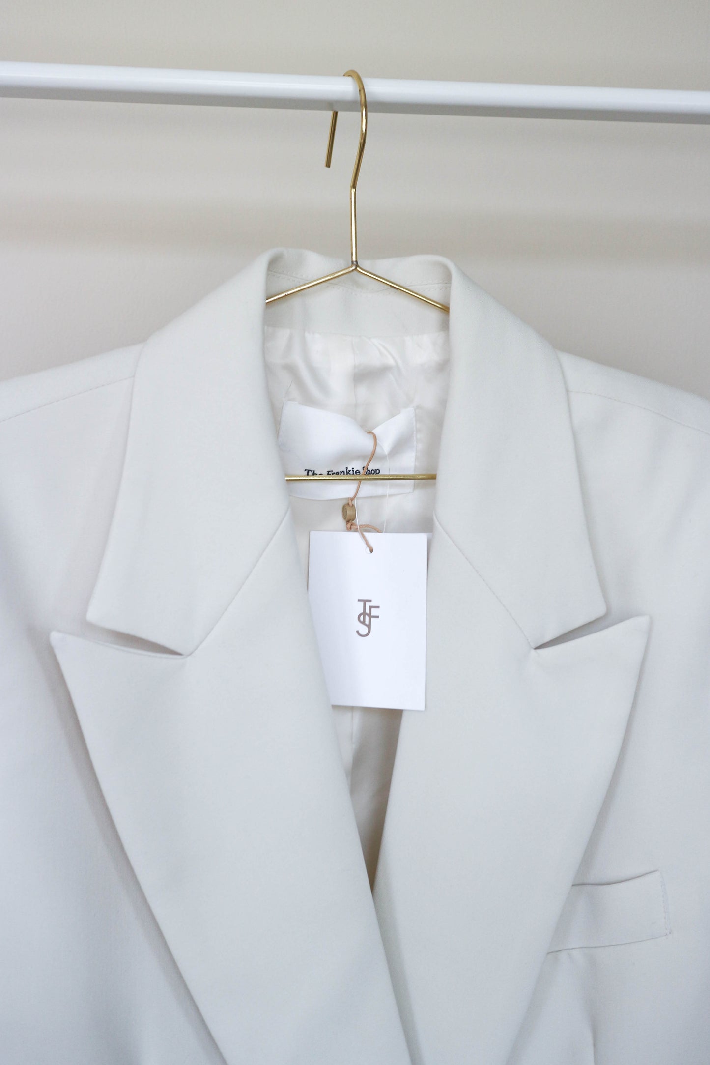 The Frankie Shop Oversized Corrin Blazer Ivory