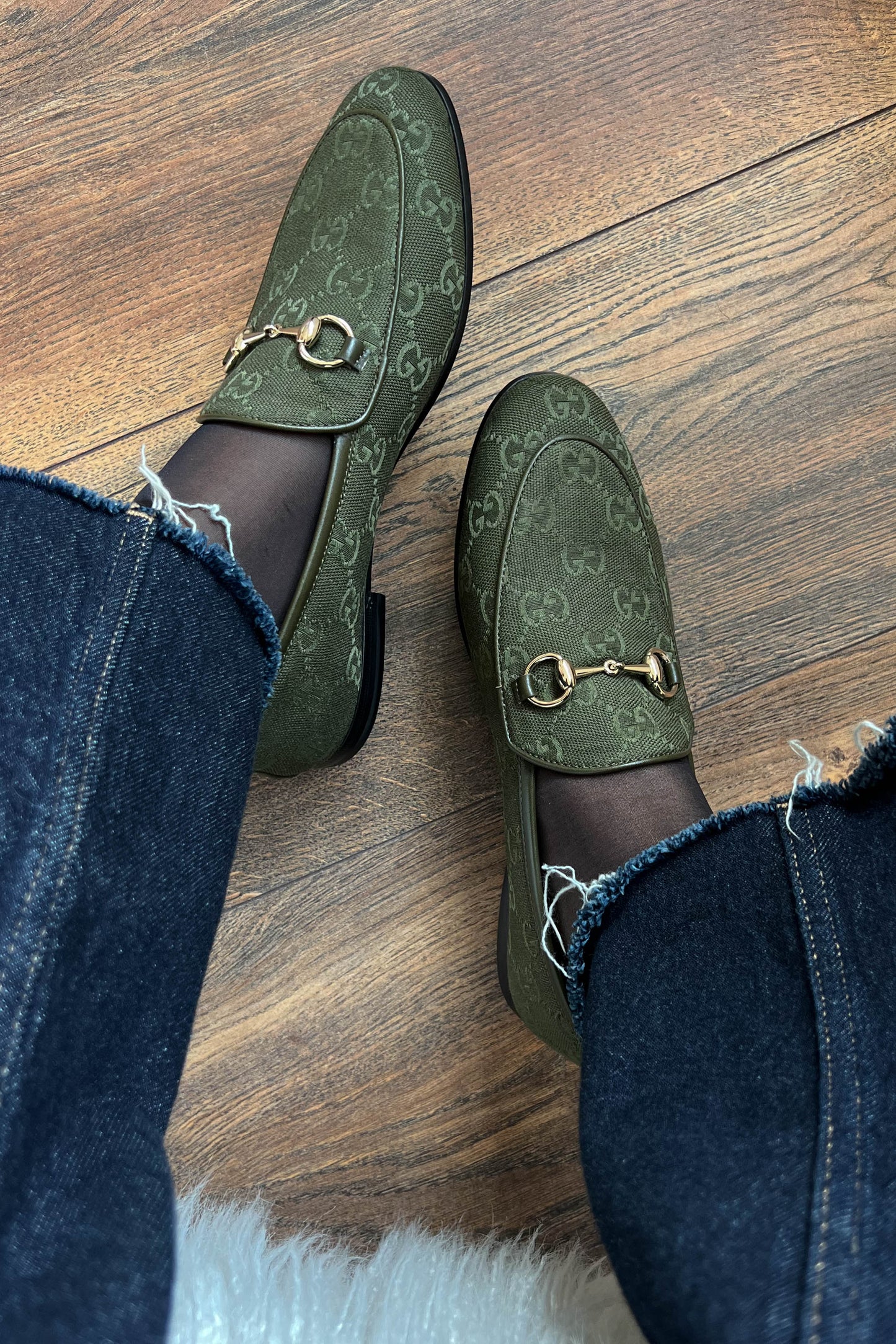 Gucci Jordaan Loafers Green