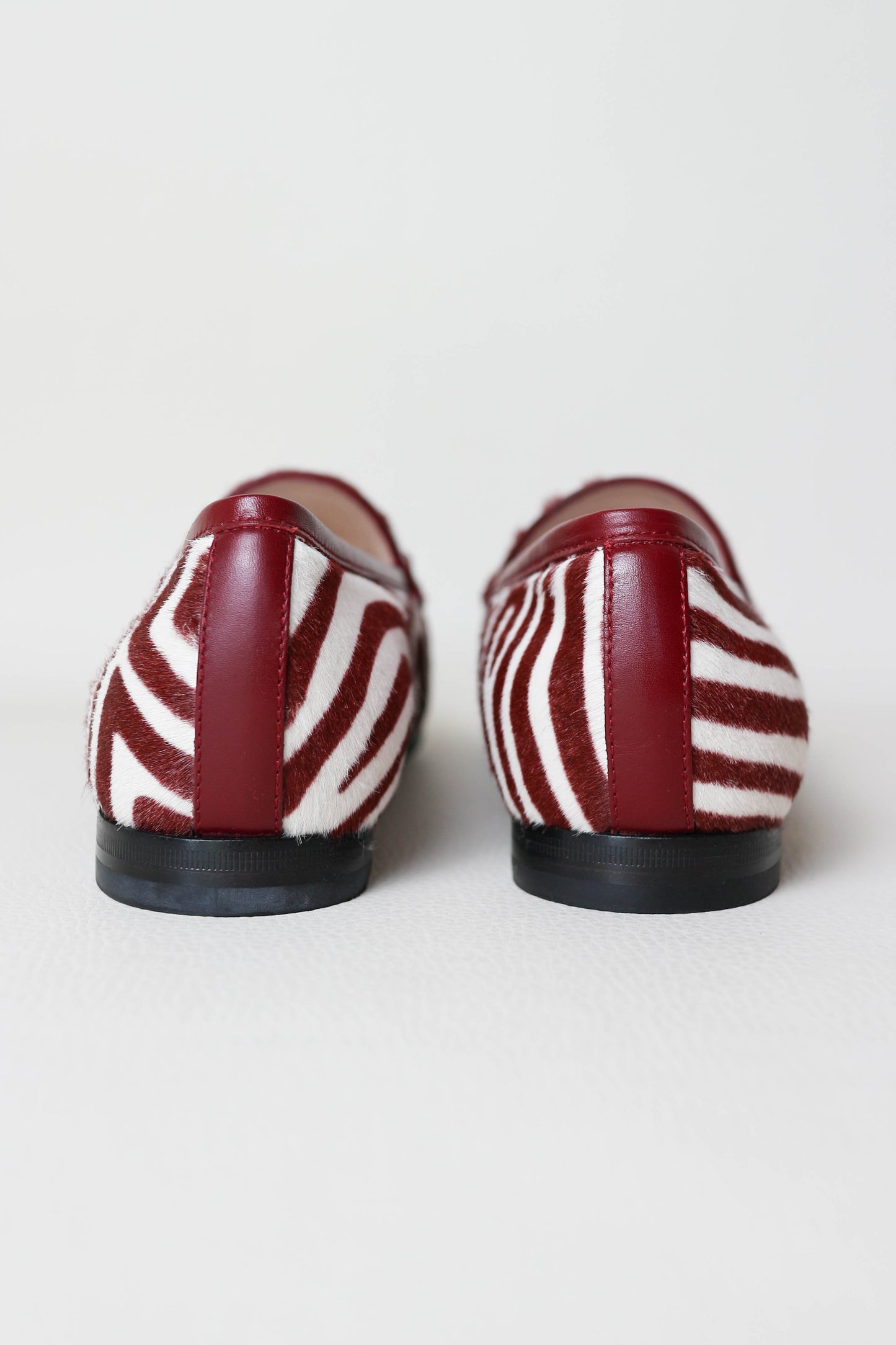 Gucci Jordaan Ponyhair Loafers Zebra